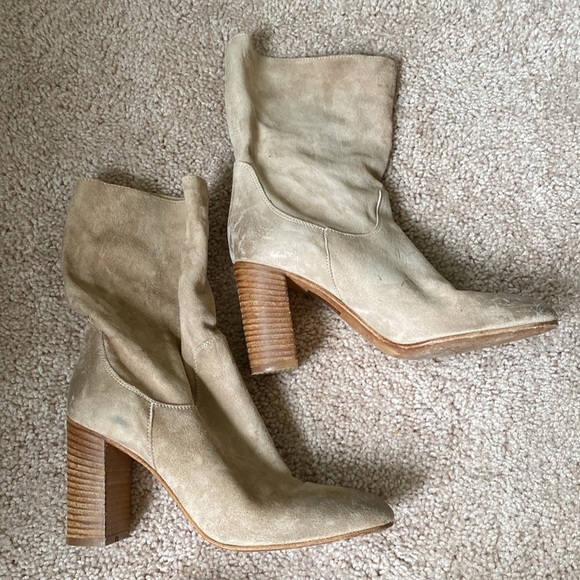Free People Dakota Heeled Suede Midi Boot - Picture 10 of 11
